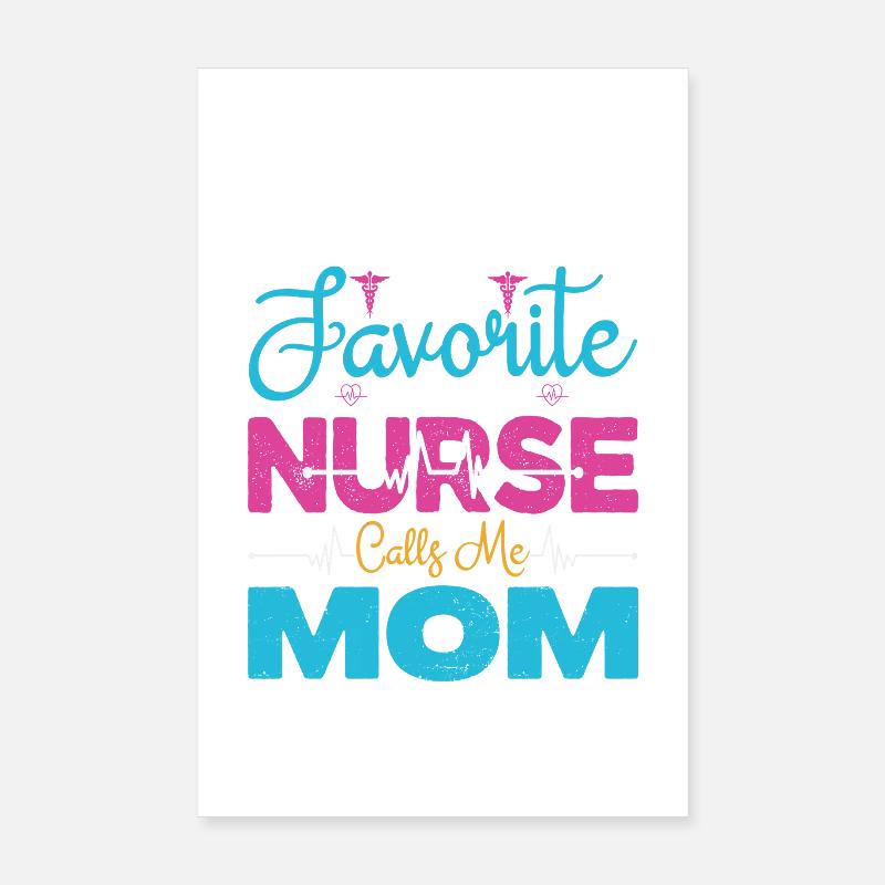 Mama Stolze Krankenschwester Mutter Geschenke Poster 20x30 cm