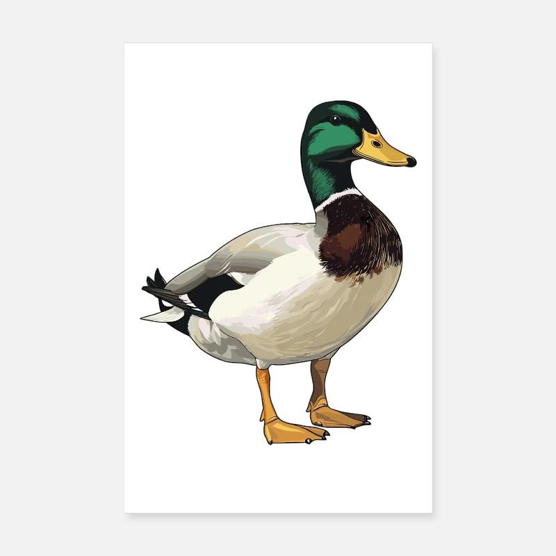 Ducks Duck Poster 8" x 12" (20x30 cm)