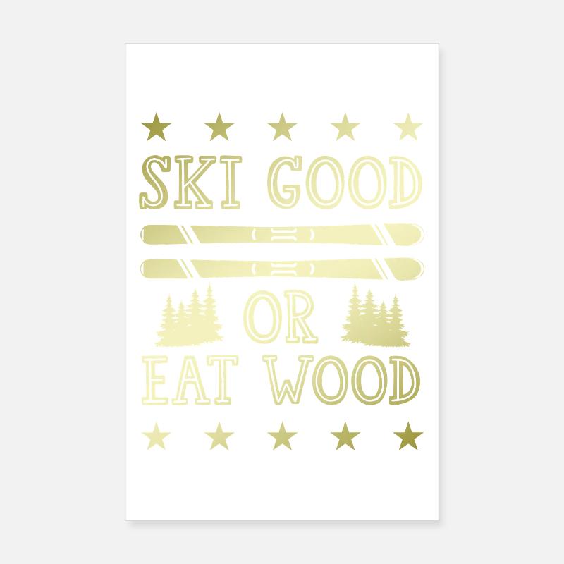 Ski Skiing Poster 20 x 30 cm