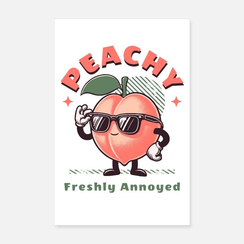 Fruit Pêche Fleur de pêcher Fruit sucré Poster 20 x 30 cm