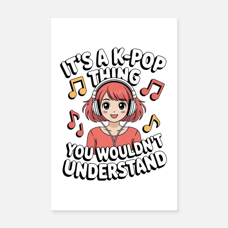 K-Pop Chose Drôle Corée Musique Anime Poster 20 x 30 cm