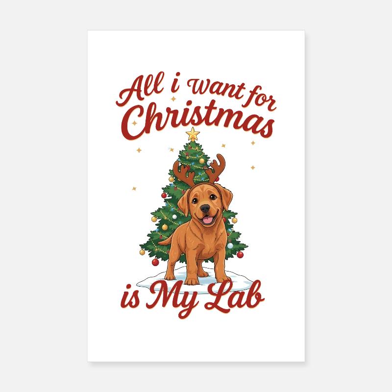 Tout ce que je veux pour Noël, c’est mon labo Poster 20 x 30 cm