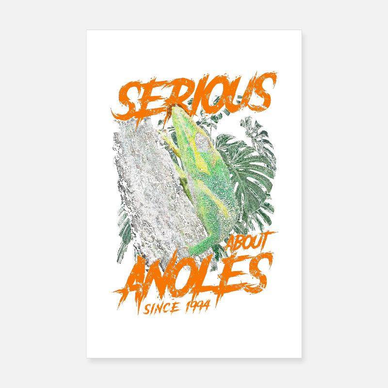 Seit 1994 ernsthaft über den kubanischen Ritter Anolis Poster 20x30 cm