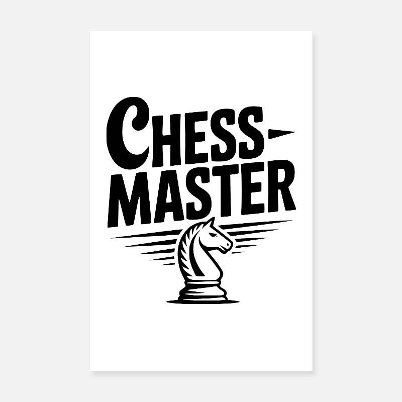 Chess Master Knight Poster 8" x 12" (20x30 cm)