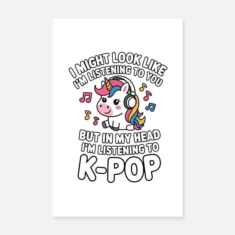 K-Pop Drôle Corée Musique Anime Poster 20 x 30 cm