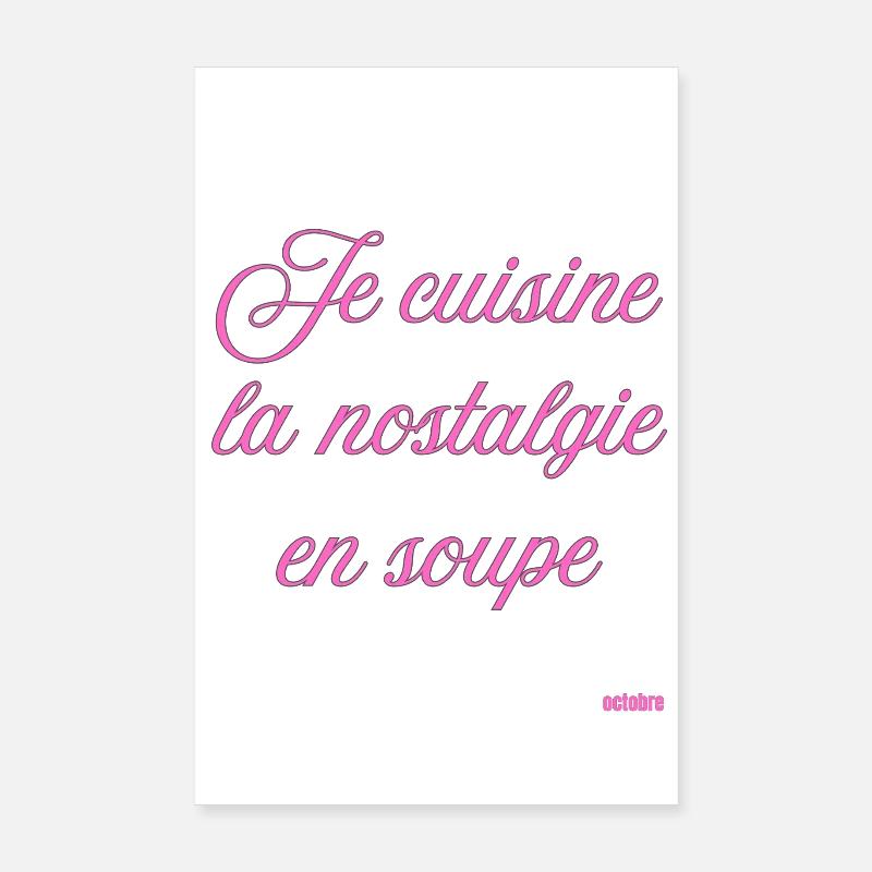 Nostalgia Soup Cooking Poster 8" x 12" (20x30 cm)