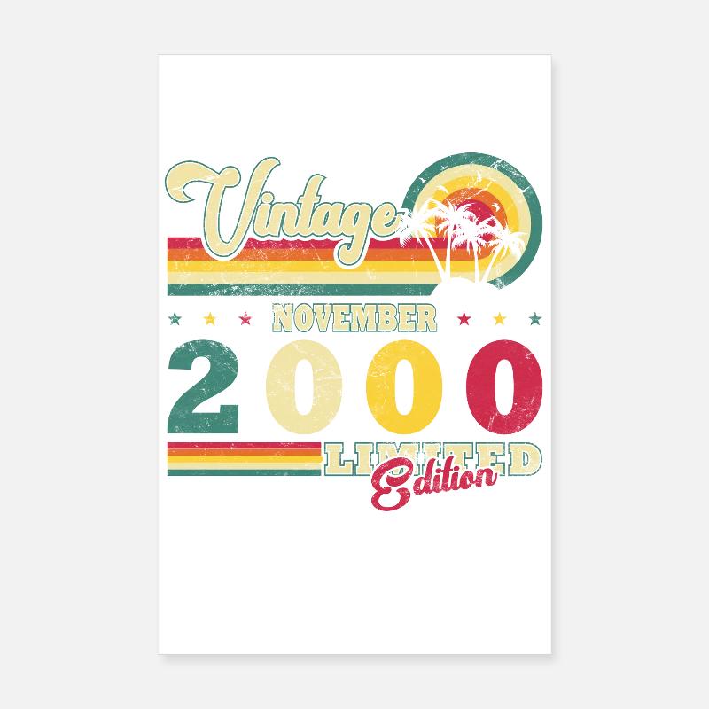 November 2000 - November 2000 Birthday Gift Poster 8" x 12" (20x30 cm)