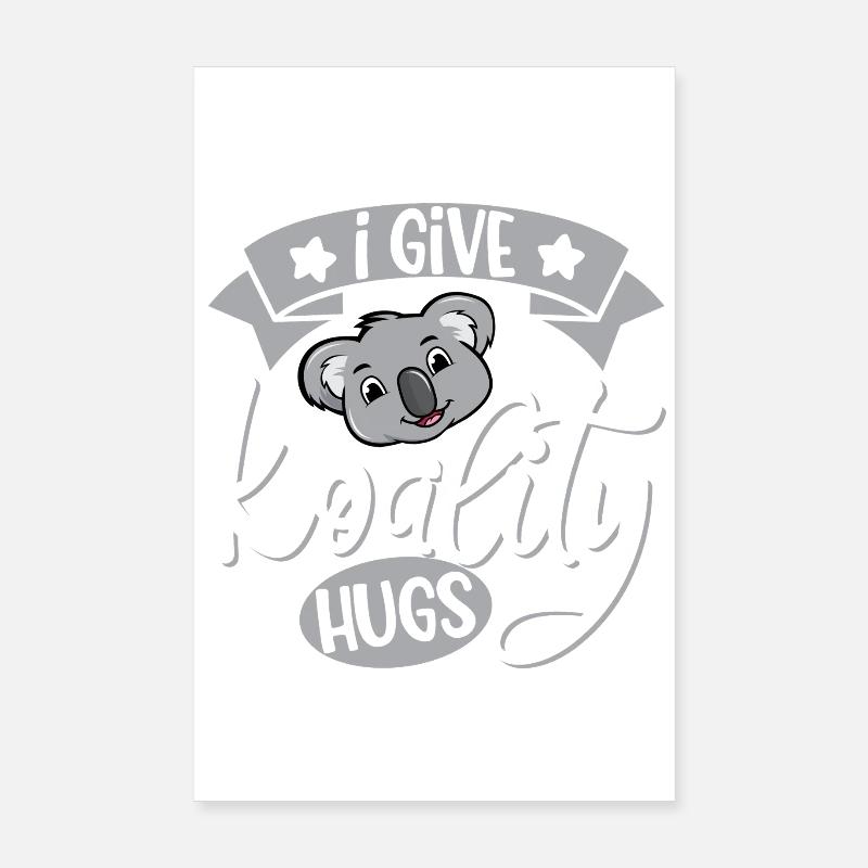 Koala Hugs Poster 8" x 12" (20x30 cm)