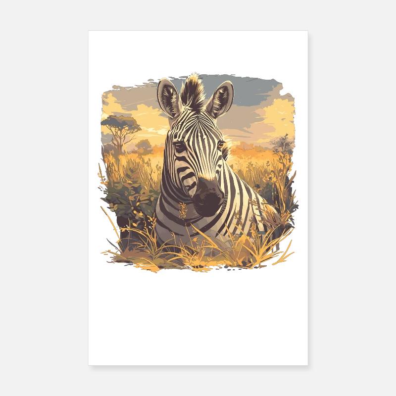 Zebras Zebra Poster 20x30 cm
