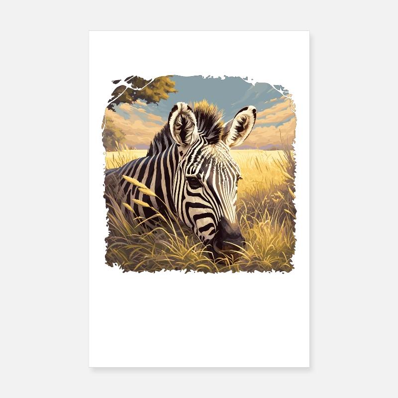 Zebras Zebra Poster 20x30 cm