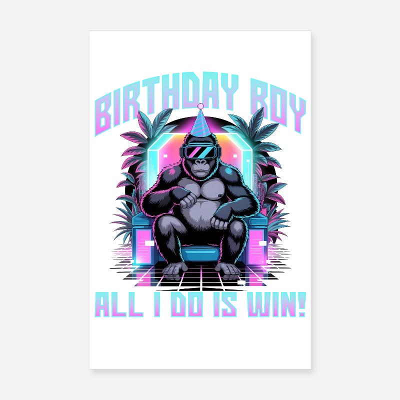 Anniversaire Gamer VR Poster 20 x 30 cm