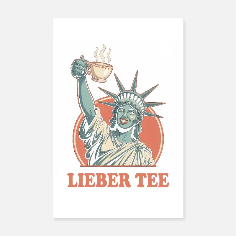 Dear Tea Statue Poster 20 x 30 cm