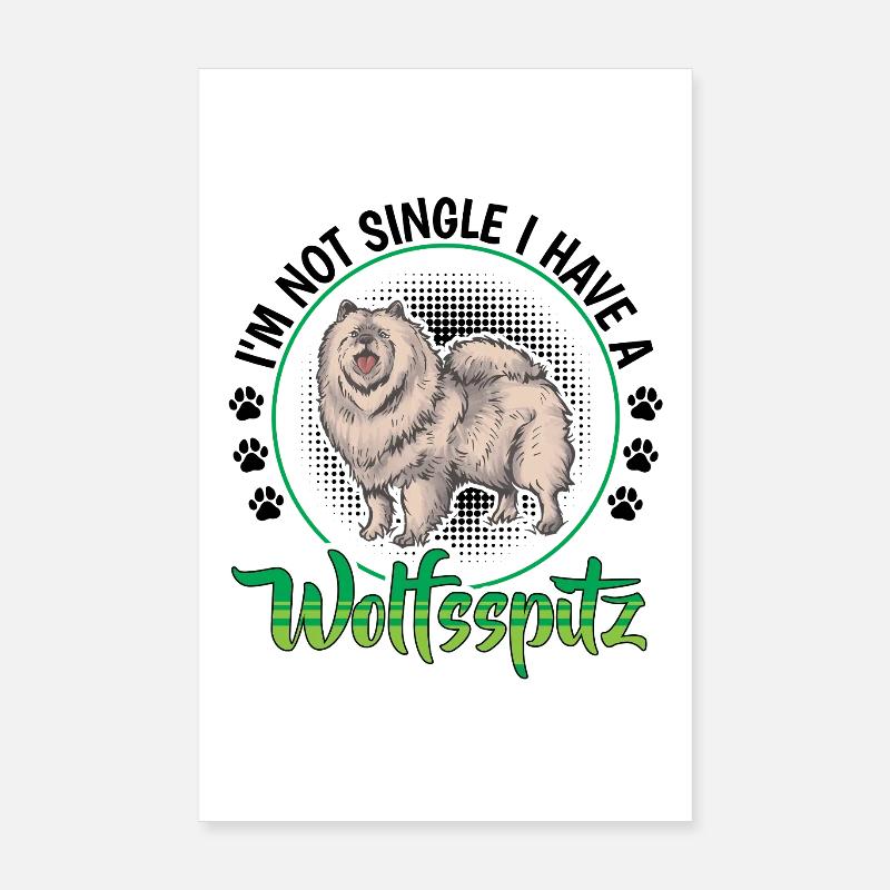 Wolfspitz not single German Wolfspitz Poster 8" x 12" (20x30 cm)