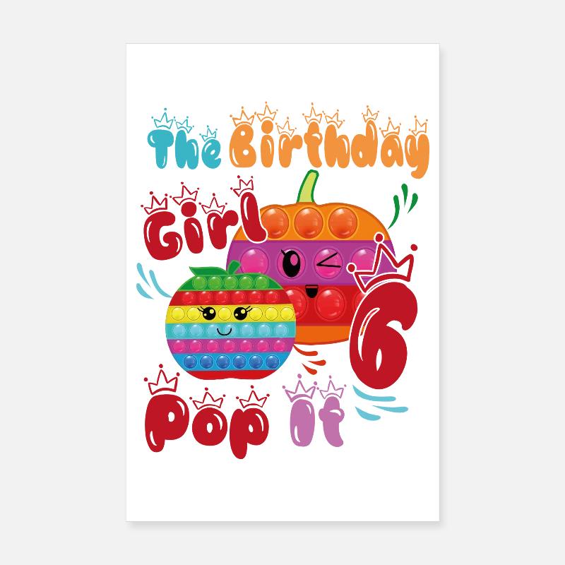 Das Geburtstagskind Pop It-6 Poster 20x30 cm