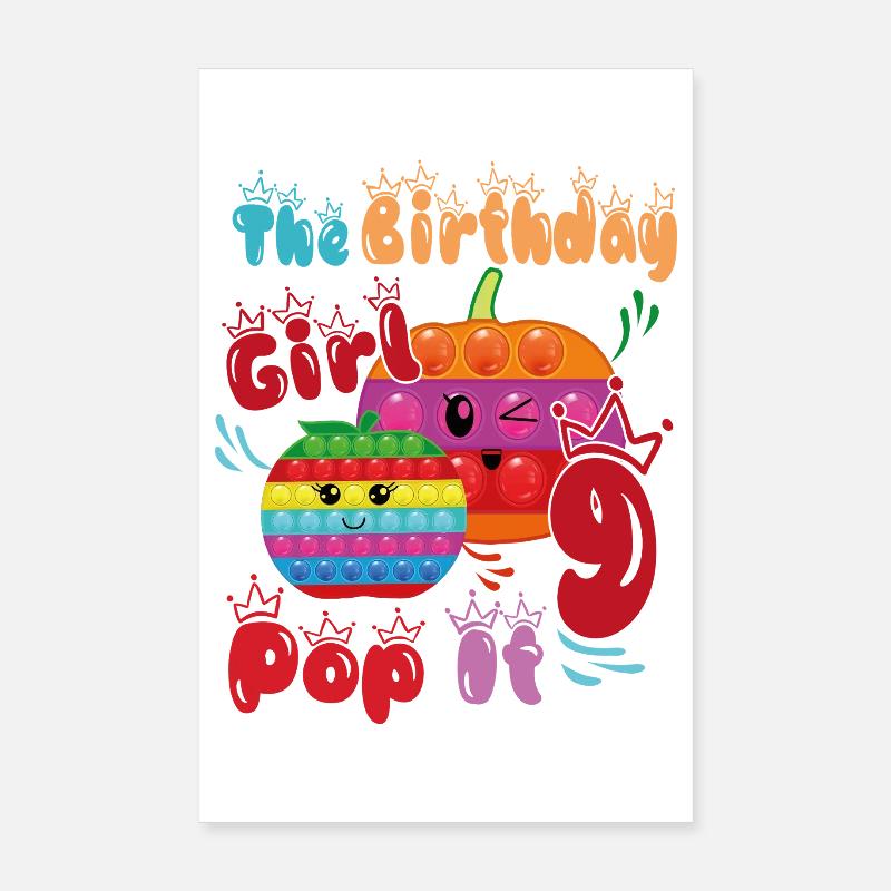 Das Geburtstagskind Pop It9 Poster 20x30 cm