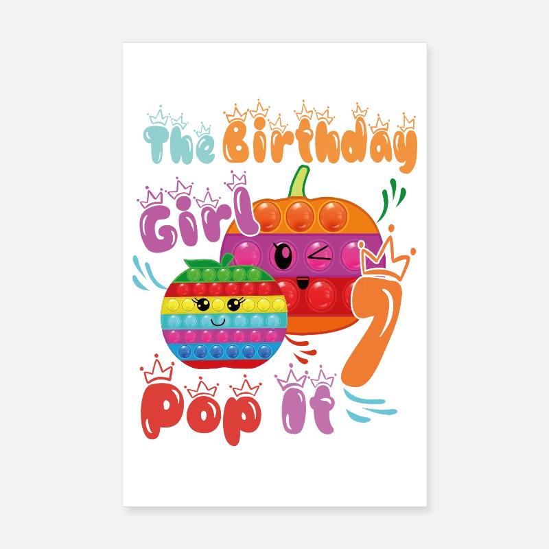 Das Geburtstagskind Pop-It 7 Poster 20x30 cm