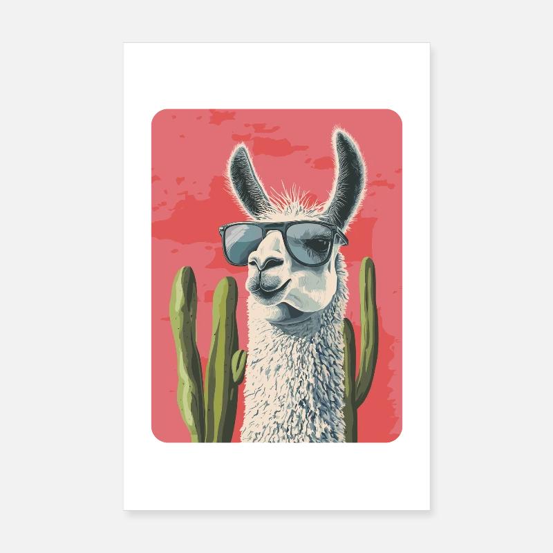lama Poster 20 x 30 cm