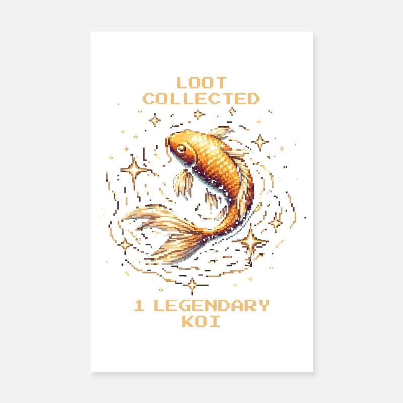 Legendary Koi Looted | Koi Breeding Collector Poster 8" x 12" (20x30 cm)
