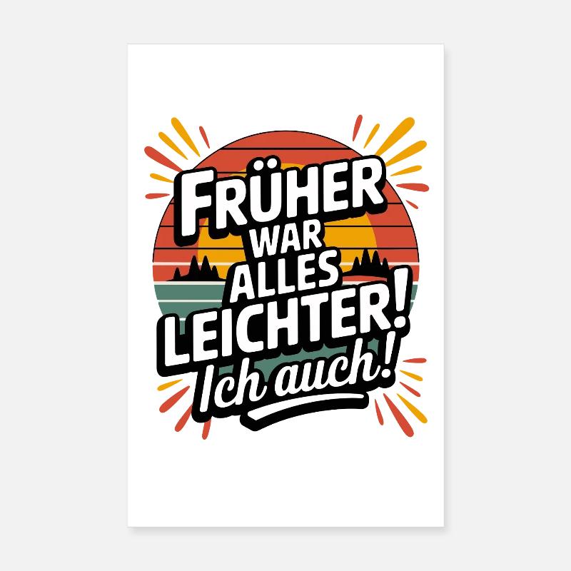 In the past, everything was lighter, I was also vintage Poster 8" x 12" (20x30 cm)
