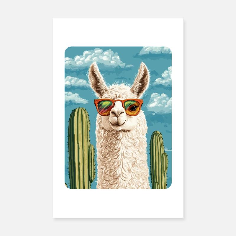 lama Poster 20 x 30 cm