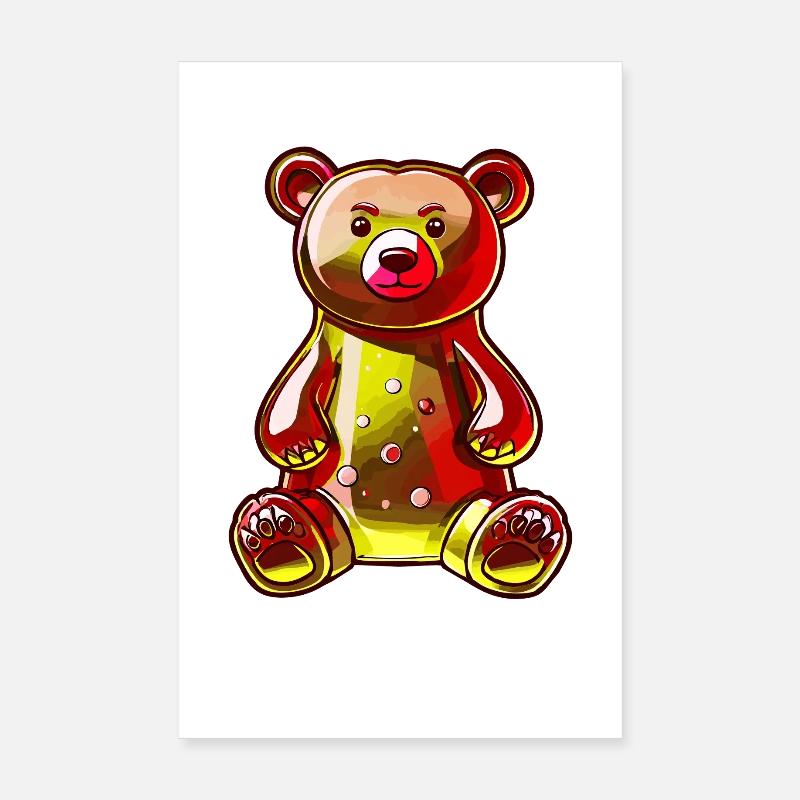 Gummy bear Poster 8" x 12" (20x30 cm)