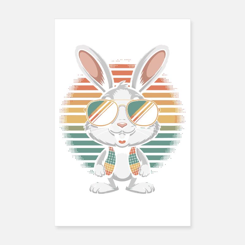 Lapin cool Poster 20 x 30 cm