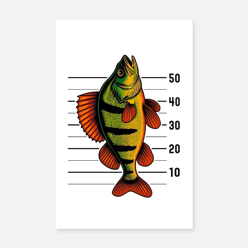 Perche Perche Perche Perche Perche Pêche Perche Perche Poster 20 x 30 cm