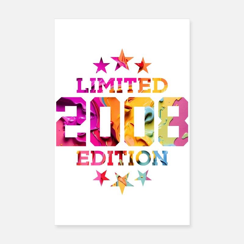 ÉDITION LIMITÉE 2008 18E ANNIVERSAIRE Poster 20 x 30 cm