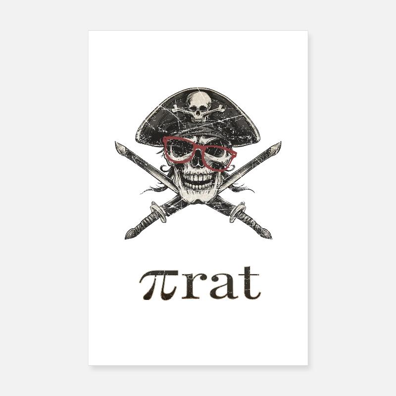 Nerd Pirat – Kluge Köpfe kapern besser Poster 20x30 cm
