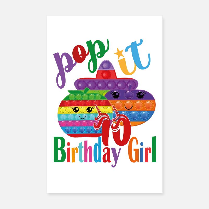 pop-it Geburtstagskind 10 Poster 20x30 cm