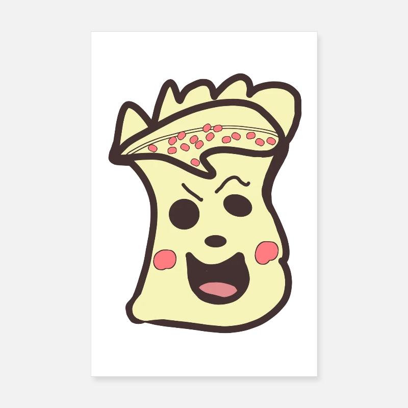Funny Kawaii Aesthetic Guy Poster 8" x 12" (20x30 cm)