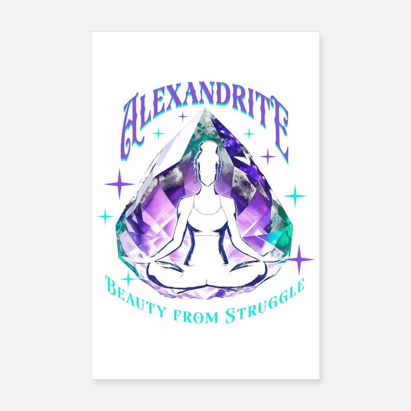 Alexandrite, pierre de naissance Poster 20 x 30 cm
