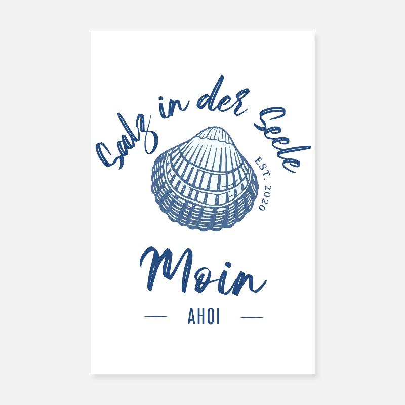 Salz in der Seele | Maritmes Design Poster 20x30 cm