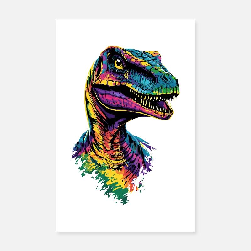 Raptor Velociraptor Dinosaurier Dino Raptoren Poster 20x30 cm