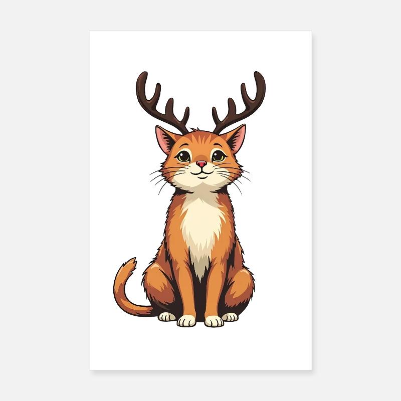 Renne Chat Poster 20 x 30 cm