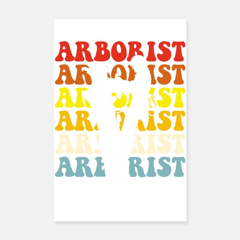 Arborist Woodworker Woodworker Gift Poster 8" x 12" (20x30 cm)