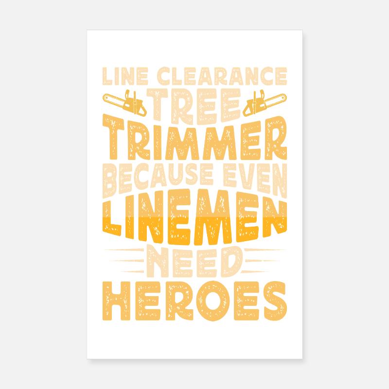 Baumpfleger Holzarbeiter Waldarbeiter Geschenk Poster 20x30 cm