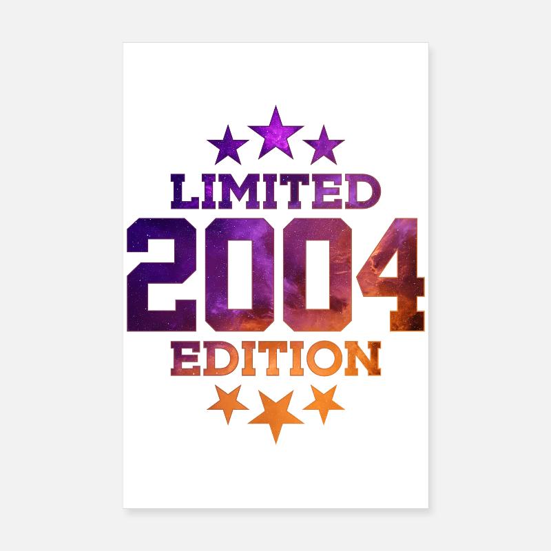 ÉDITION LIMITÉE 2004 22E ANNIVERSAIRE Poster 20 x 30 cm
