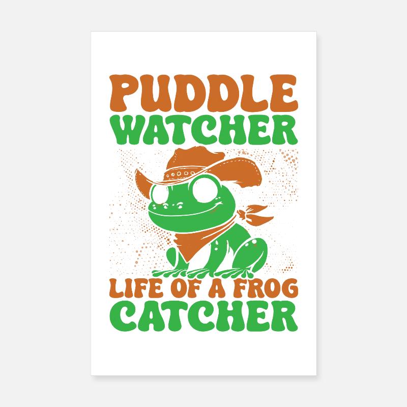 Attrape-grenouilles Puddle Watcher La vie d’une grenouille Poster 20 x 30 cm