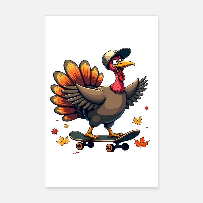 Thanksgiving Truthahn Jungs Poster 20x30 cm