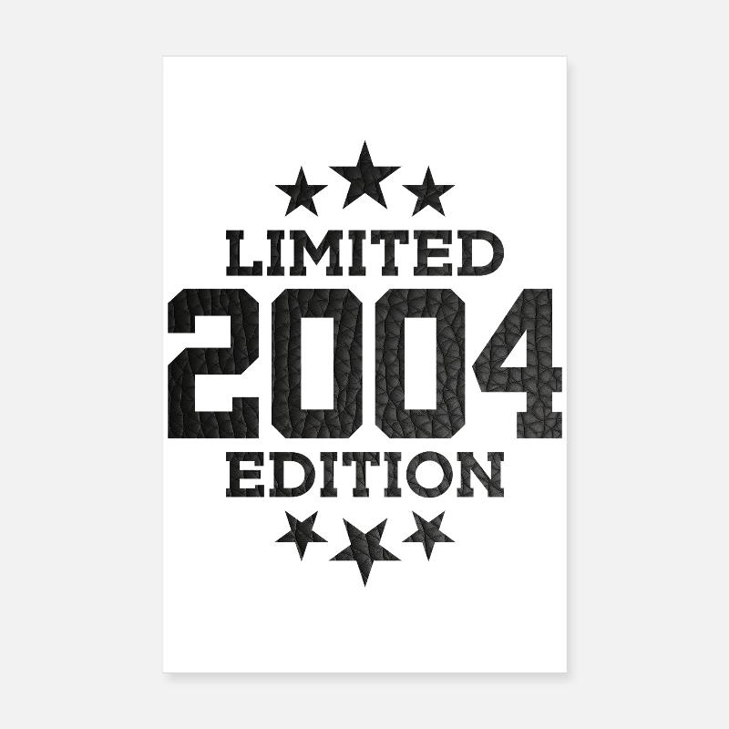 ÉDITION LIMITÉE 2004 22E ANNIVERSAIRE Poster 20 x 30 cm