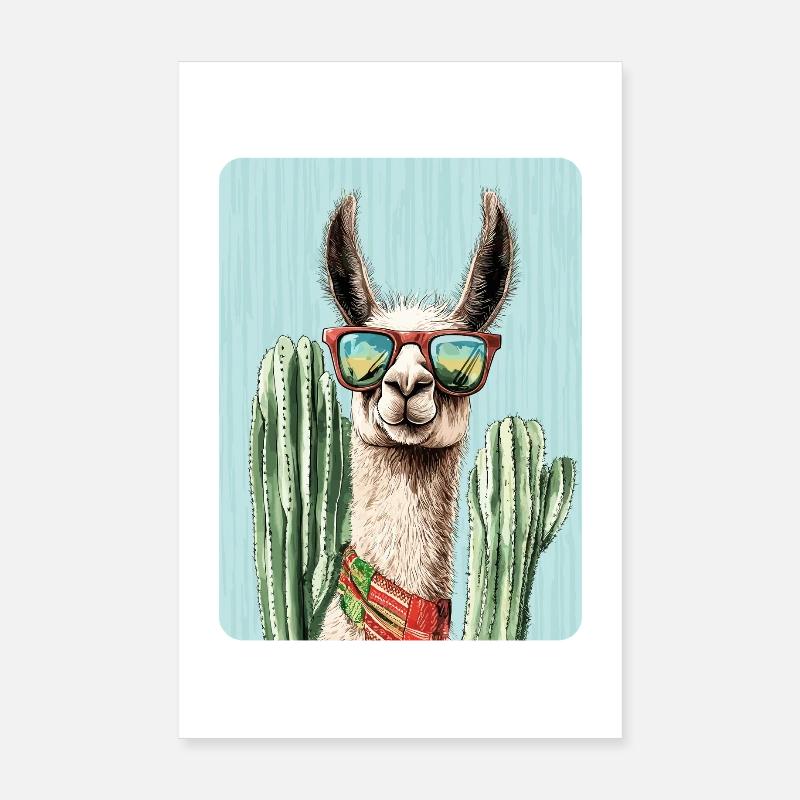 Lama Poster 20x30 cm