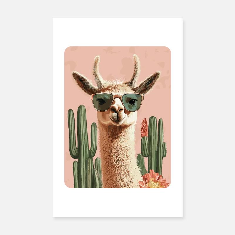 lama Poster 20 x 30 cm