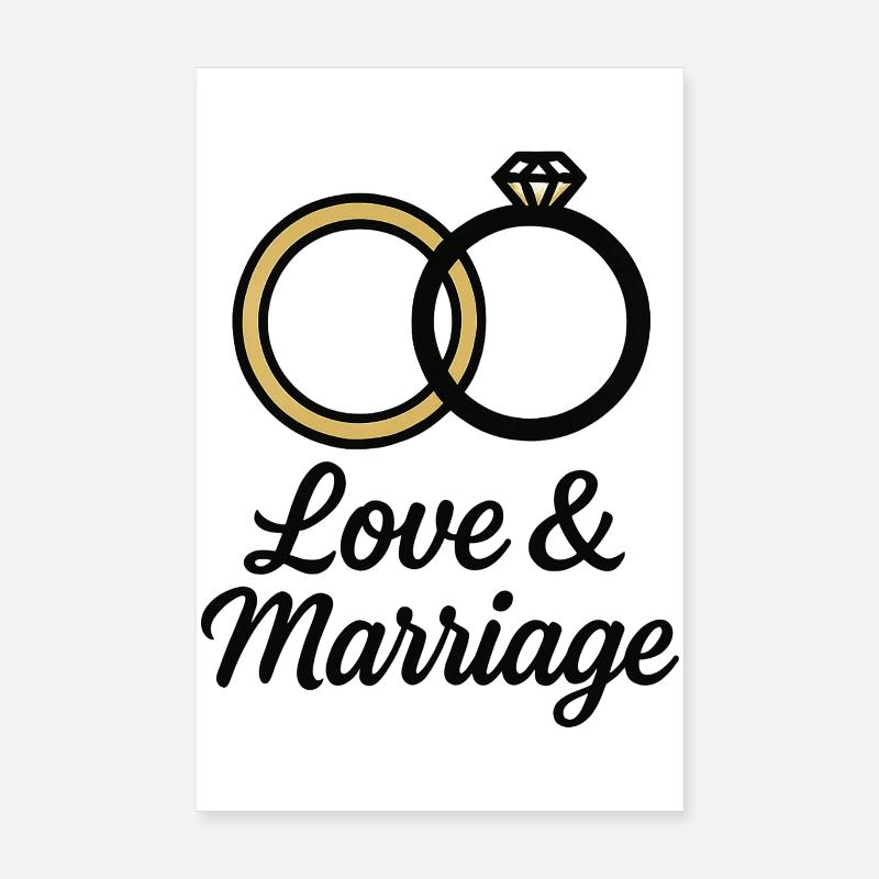 Liebe & Ehe Trauringe - Liebe & Ehe Poster 20x30 cm