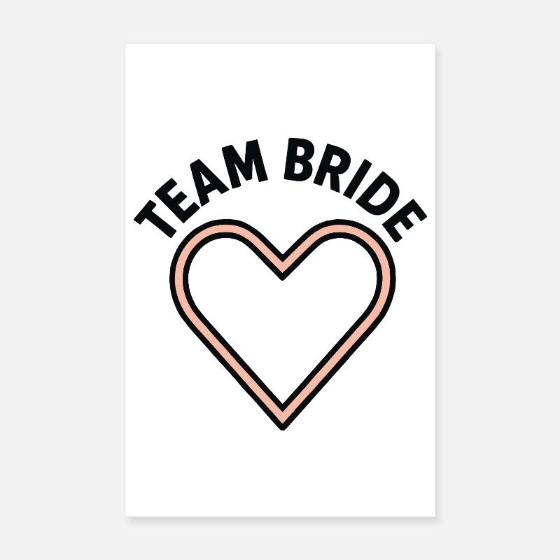EVJF EVG Equipe de la mariée - TEAM BRIDE Poster 20 x 30 cm