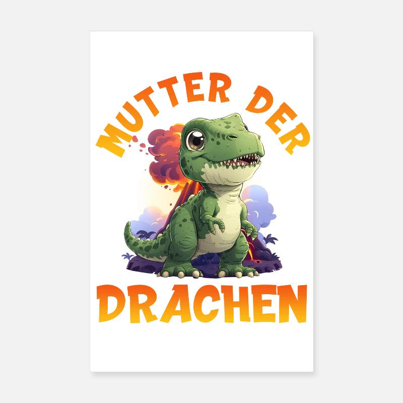 Futures mamans MÈRE DES DRAGONS Drôle Poster 20 x 30 cm