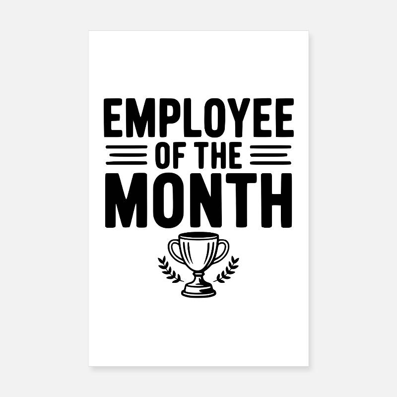Mitarbeiter des Monats Poster 20x30 cm