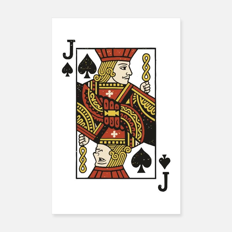 Impression d’art de carte Knight Joker Poster 20 x 30 cm