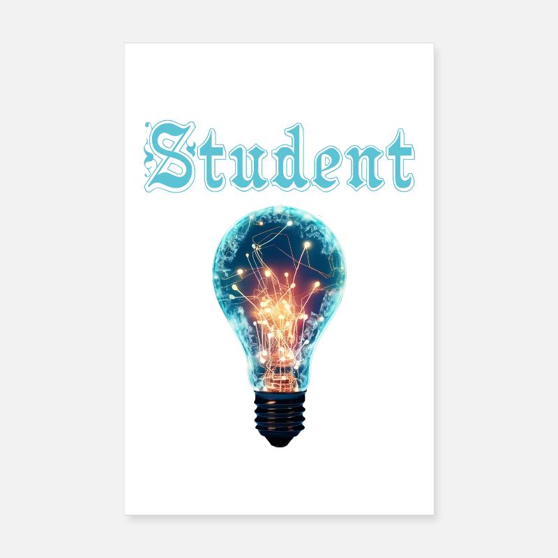 Student Design – Light Bulb Energy & Inspiration Poster 8" x 12" (20x30 cm)