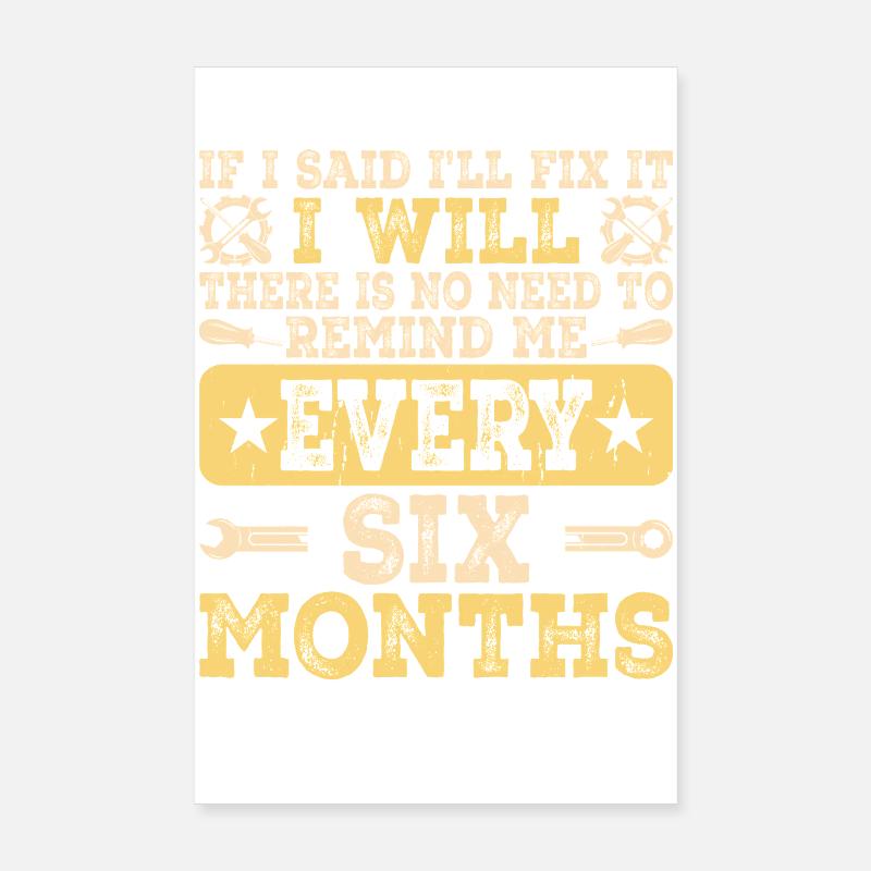 Mechaniker Mechatroniker Handwerker Geschenk Poster 20x30 cm